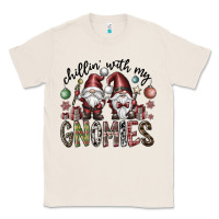 Natural Chillin With My Gnomies Classic Tee - CowhideDigitalArt