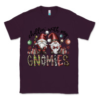 Plum Chillin With My Gnomies Classic Tee - CowhideDigitalArt