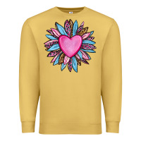 Antique Gold valentine's day sunflower olivia Premium Sweatshirt - OliviaCreatesArt