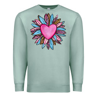 Seafoam valentine's day sunflower olivia Premium Sweatshirt - OliviaCreatesArt
