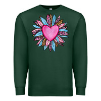 Sports Green valentine's day sunflower olivia Premium Sweatshirt - OliviaCreatesArt