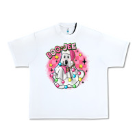 White boo jee pink christmas ghost Urban Heavy Tee - MaliasSmallBusiness