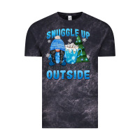 Cloud Black snuggle up gnomies it's cold outside Vintage Tee - MaliasSmallBusiness