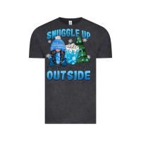 Vintage Black snuggle up gnomies it's cold outside Vintage Tee - MaliasSmallBusiness