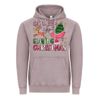 Vintage Zinc get in loser we're slaying christmas Vintage Hoodie - MaliasSmallBusiness