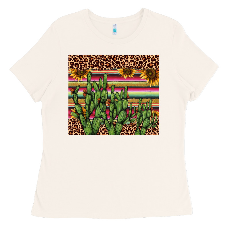 Cactus Serape Ladies Tee by AdoDesignShop | Teevron