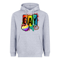 Heather Grey gay af Heavyweight Hoodie - OliviaCreatesArt