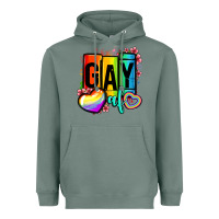 Sage gay af Heavyweight Hoodie - OliviaCreatesArt