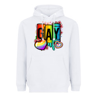 White gay af Heavyweight Hoodie - OliviaCreatesArt