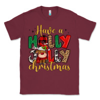 Burgundy have a holly jolly christmas Classic Tee - MaliasSmallBusiness