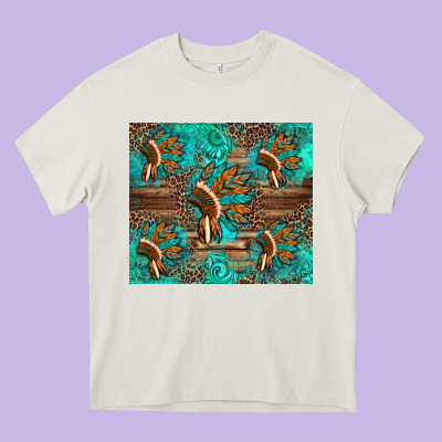 Indian Headdress Heavy Core Tee Designed By Artiststas