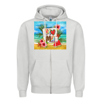 Dove Grey summer mama Zipper Hoodie - TumblerDesignByShophia