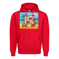 Red summer mama Zipper Hoodie - TumblerDesignByShophia