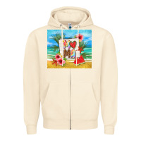 Sandshell summer mama Zipper Hoodie - TumblerDesignByShophia