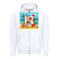White summer mama Zipper Hoodie - TumblerDesignByShophia