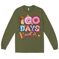 Army Green 100 days sweeter Long Sleeve Tee - Artiststas