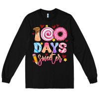 Black 100 days sweeter Long Sleeve Tee - Artiststas