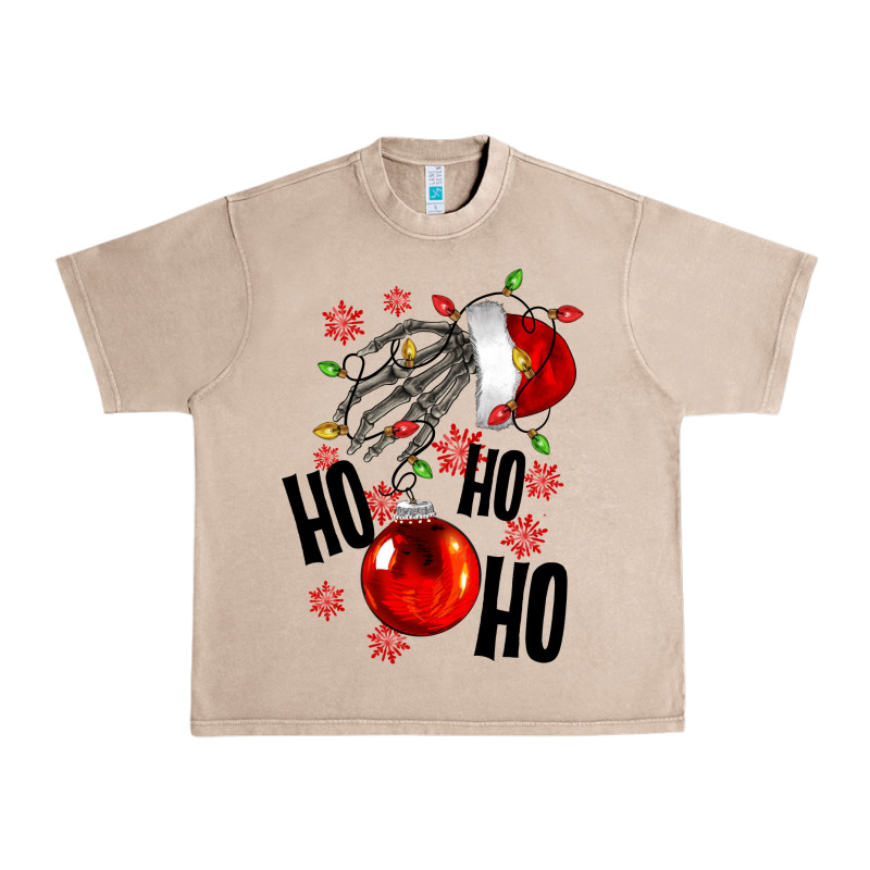 Ho Ho Ho Skeleton Urban Heavy Tee by NancyCooperArtShop | Teevron