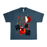 Midnight Navy Ho ho ho skeleton Urban Heavy Tee - NancyCooperArtShop