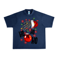 Navy Ho ho ho skeleton Urban Heavy Tee - NancyCooperArtShop