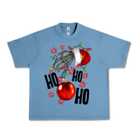 Pebble Blue Ho ho ho skeleton Urban Heavy Tee - NancyCooperArtShop