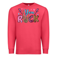 Cardinal you rock valentine's day olivia Premium Sweatshirt - OliviaCreatesArt