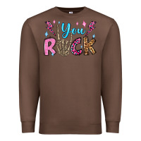 Chestnut you rock valentine's day olivia Premium Sweatshirt - OliviaCreatesArt