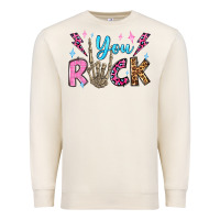 Sandshell you rock valentine's day olivia Premium Sweatshirt - OliviaCreatesArt