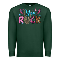 Sports Green you rock valentine's day olivia Premium Sweatshirt - OliviaCreatesArt