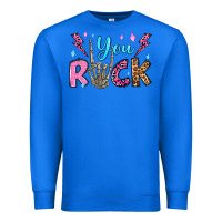 True Royal you rock valentine's day olivia Premium Sweatshirt - OliviaCreatesArt