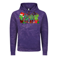Cloud Purple christmas cactus Vintage Hoodie - MaliasSmallBusiness