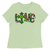 Matcha Western St. Patrick's Day Love Cross Ladies Tee - Artiststas