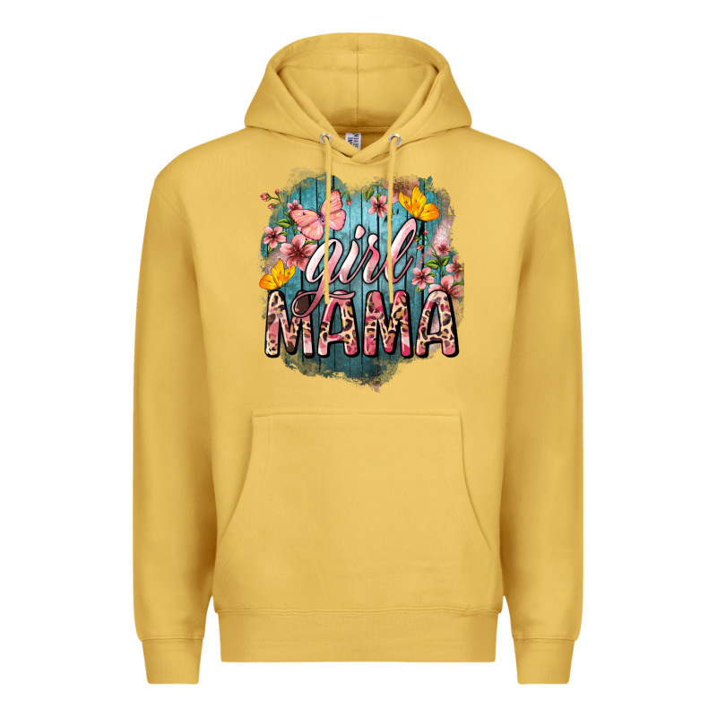 Girl Mama Butterfly Mother's Day Premium Hoodie by HowdyJamesFarm | Teevron