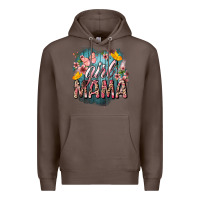 Coffee Girl mama butterfly mother's day Premium Hoodie - HowdyJamesFarm