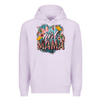 Lilac Girl mama butterfly mother's day Premium Hoodie - HowdyJamesFarm