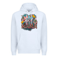 White Girl mama butterfly mother's day Premium Hoodie - HowdyJamesFarm
