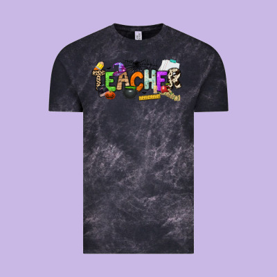 Halloween Teacher Vintage Tee Designed By Nancycooperartshop