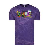 Cloud Purple halloween teacher Vintage Tee - NancyCooperArtShop