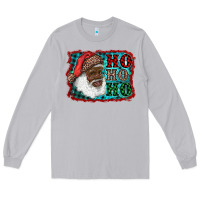 Moon Dust african american santa ho ho ho Long Sleeve Tee - RanaPortraitStore
