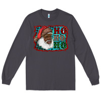 Smoke african american santa ho ho ho Long Sleeve Tee - RanaPortraitStore