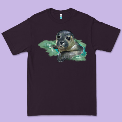 Sea Seal Face Illustrations Premium Tee Designed By Lillyallendesigns