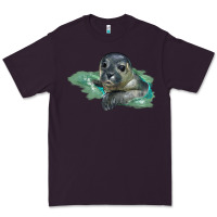 Plum Sea Seal Face Illustrations Premium Tee - LillyAllenDesigns