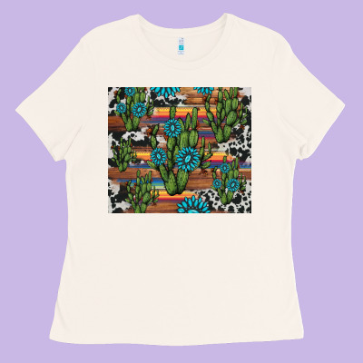 Cactus Gemstone Ladies Tee Designed By Adodesignshop