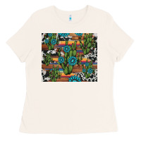 Bone cactus gemstone Ladies Tee - AdoDesignShop