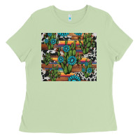 Matcha cactus gemstone Ladies Tee - AdoDesignShop