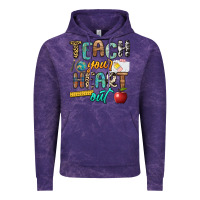 Cloud Purple teach your heart out Vintage Hoodie - NancyCooperArtShop