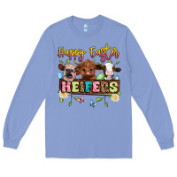 Colony Blue happy easter heifers Long Sleeve Tee - Artiststas