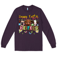 Plum happy easter heifers Long Sleeve Tee - Artiststas