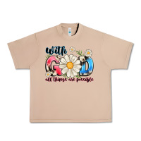 Burro With God All Things Are Possible Urban Heavy Tee - MaliasSmallBusiness
