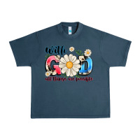 Midnight Navy With God All Things Are Possible Urban Heavy Tee - MaliasSmallBusiness